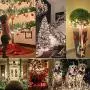 Silvom White Christmas Lights, 100 LED Tree Lights, 33ft Xmas Christmas Lights, 120V UL Certified Indoor & Outdoor String Lights for Christmas, Party, Wedding, Patio, Garden, Fence, Holiday Decoration