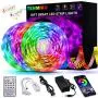 50ft Led Strip Lights, Tenmiro Smart Led Lights Strip Music Sync Color Changing Lights App Control and 23keys Remote, Led Lights for Bedroom Party Home Decoration