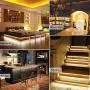 Light Strip, Color Changing Lights with Remote and Bluetooth Controller Sync to Music Apply for Shop Room, Bedroom, Kitchen, Bar, Home
