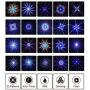 Outdoor Waterproof Laser Projector Light- Moving RGB 20 Patterns- with RF Remote Control and Timer, Perfect for Lawn, Party, Garden Decoration (Green)- NL69
