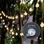 Globe Outdoor Solar String Lights, 23Ft 50LED Waterproof Solar Powered Outdoor Lights, 8 Modes Crystal Balls Decorative Fairy Lighting for Christmas Lights ,Tree, Patio, Balcony,Garden, Yard--Yellow