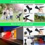 Solar Lights Outdoor, Clordeal 4-LED Spotlight Wall Light 180° Adjustable Waterproof Outdoor Security Pathway Lighting Auto On/Off 2-in-1 Solar Wall Night Lights(2 Pack, Red )