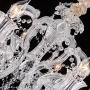 Fashionou Crystal Chandelier with 8 Lights, Modern Chandelier with Classic, Empire Candle Style, Gold Frame Modern Pendant Light Fixtures for Dining Room, Living Room and Bed Room(Bulb NOT Included)
