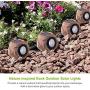 Landscape Rock Light, Solar Powered Garden Lights Outdoor Decorative Waterproof LED Spotlight for Decor, Ground, Driveway, Pathway, Walkway, Yard, Patio