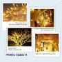 Indoor String Lights, Christmas Decorations Lights, 200 Leds, Usb Powered Warm Dimmable Copper Wire Lights, Remote Control, 8 Lighting Modes, 65.6ft, For Rooms, Christmas, Parties, Weddings, Etc.
