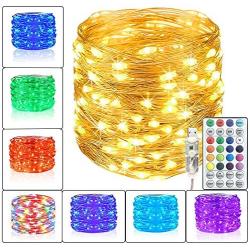 Kaibibi Starry Fairy Lights, 66 FT 200 LED Waterproof Multi Color Changing String Lights 12 Modes and USB Powered with Remote for Bedroom Wedding Christmas Party Decorations