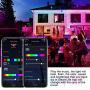 LXHL 65.6ft LED Strip Lights Compatible with Alexa Google Home for 46-60in TV App Control Multi-Color Light Sync with Music for PC Laptop Desk USB Powered (Only Supports 2.4GHz WiFi)