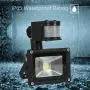FAISHILAN Motion Sensor Flood Light 10W LED IP65 Waterproof Security Lights 6000K, 800 Lumen, US 3-Plug Outdoor Wall Light