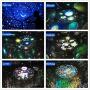 WINICE Remote Control and Timer Design Seabed Starry Sky Rotating LED Star Projector for Bedroom, Night Light for Kids, Night Color Moon Lamp for Children Baby Teens Adults(Blue)