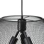 LampLust Industrial Black Mesh Pendant, 3-Light Hanging Ceiling Fixture, Metal Shade, Indoor Use - ETL Listed