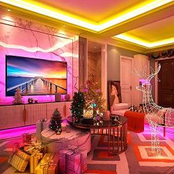 Govee 32.8 Feet RGB Led Strip Lights, App Control, Music Mode for Bedroom, Room, Kitchen, Party