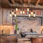 Veesee 10 Arms Industrial Ceiling Spider Lamp,Retro E26 Edison Bulb Hanging Chandelier Lights,DIY Adjustable Modern Chic Pendant Lighting for Bedroom Dinning Living Room Kitchen Coffee Shop(2m Wire)