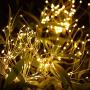 Outdoor-Garden-Decorative-Lights, Solar Firework Lights 105 LED-Powered 35 Copper Wires, DIY Flowers Fireworks Stars for Walkway Pathway Backyard Christmas Party Decor (Warm White 2 Pack)