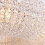 SILJOY Modern Luxury Crystal Chandeliers Halo Pendant Ceiling Light Fixture for Bedroom Kitchen Island Dining Room Living Room D24” x H 5”
