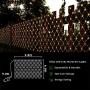 9.8ft x 6.6ft Plug-in Net Mesh Lights, 8-Mode 200-LED Fairy Lights, Outdoor String Lights Low Voltage for Halloween, Christmas, Wedding, Decoration(Warm White)