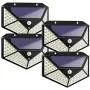 LED Solar Lights Outdoor, Motion Sensor Solar Lights Outdoor Wireless IP 65 Waterproof,Solar Security Lights with 3 Switch Modes for Garden Fence Patio Garage,Driveway(4 pcs)