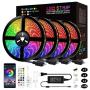 LED Strip Lights, Mixi 65.6ft 600 Lights Waterproof LED Light Strips Color Changing 5050 RGB with Bluetooth Music Sync App Remote Controller, Wall Lights, Rope Lights, Bedroom Decor