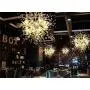 GDNS Chandeliers Firework LED Light Stainless Steel Crystal Pendant Lighting Ceiling Light Fixtures Chandeliers Lighting,Dia 23.5 inch