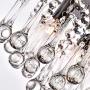 Maxax Crystal Chandelier Lighting,Modern Mini Chandelier 4 Lights Flush Mount Ceiling Light for Hallway, Kitchen, Dining Room, Kids Room,Antique Black Finish