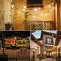 SUNTHIN 48FT LED Outdoor String Light with Shatterproof LED Filament Bulb for Patio Lights, Backyard Lights, Porch Lights, Party Lights and Commercial Lighting