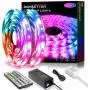 Daybetter 36.08ft Led Lights for Bedroom 11m with Remote and Power Supply Flexible Color Changing RGB Led Light Strips（2 Rolls of 18.04ft）