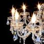 Ridgeyard 15 Lights Luxurious K9 Crystal Chandelier Candle Cognac Pendant Lamp Ceiling Lighting for Dining Living Room Bedroom Hallway Entry (15 Lights Cognac Color)