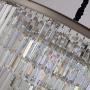 MEELIGHTING Nickel Modern Crystal Chandelier Lights Pendant Ceiling Light Vintage Contemporary Chandeliers Lighting Fixture Big (5-Tier 16Lights) for Dining Living Room Kitchen Island Bedroom W32''