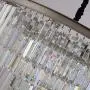 MEELIGHTING Nickel Modern Crystal Chandelier Lights Pendant Ceiling Light Vintage Contemporary Chandeliers Lighting Fixture Big (5-Tier 16Lights) for Dining Living Room Kitchen Island Bedroom W32''
