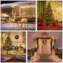 JMEXSUSS 33ft 100 LED Christmas Lights Indoor Plug in Fairy String Lights Outdoor Waterproof 8 Modes Christmas Tree Lights Warm White for Bedroom Room Wall Wedding Party Decoration JMEXSUSS 33ft 100 LED Christmas Lights Indoor Plug in Fairy String Lights Outdoor Waterproof 8 Modes Christmas Tree Lights Warm White for Bedroom Room Wall Wedding Party Decoration