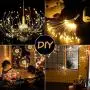 Firework Lights, Homga 4 Pack String Lights 600 LED Starburst Lights Copper Wire Lights, 8 Modes Battery Operated Fairy Lights with Remote, Waterproof Decorative Hanging Lights Party Garden Christmas