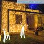 Solar String Lights Outdoor, 60 ft 200 LEDs Fairy Lights Powered by Solar and Battery, IP67 Waterproof 8 Modes RF Remote Rope Lights with 3.6V/2000mA Solar Lights for Patio Decor(Warm White)