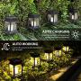 Solpex Solar Hanging Lantern Outdoor, 8 Pack Solar Pathway Lights Candle Effect Light with Stake for Garden, Patio, Lawn, Deck, Umbrella, Tent, Tree, Yard, Driveway-Warm White