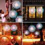 Fairy String Lights Wire Christmas Lights,120 LED DIY 8 Modes Dimmable Lights with Remote Control, Waterproof Decorative Hanging Starburst Lights for Christmas, Home, Patio, Indoor Outdoor Decoration