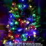 16.4 ft Strawberry Bulbs String Lights Outdoor C3 Christmas Tree String Lights 50 LED Battery Operated Fairy Lights with Timer for Christmas Wedding Party Indoor Outdoor (Yellow, Red, Green, Blue)