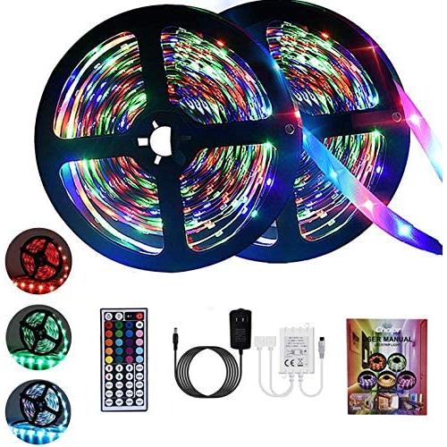 Chalpr LED Strip Lights 32.8ft, Led Christmas Lights,RGB LED Light Strip,3528 SMD 600 LED Color Changing Tape Light with 44 Keys Remote LED Lights for Bedroom,TV Backlight, Kitchen, Bar,Party