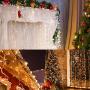 Koxly Christmas Lights, 2 Pack Battery Operated String Lights with Remote Timer Waterproof 8 Modes 16.4ft 50 LED String Lights for Bedroom,Garden,Party,Xmas Tree Indoor Outdoor Decorations, Cool White