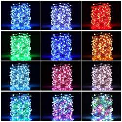 Color Changing Christmas Fairy Lights, 66ft 200 LED Upgraded Fairy String Lights with Larger LED, Unique Dual/Triple Colors USB Christmas Light with Remote for Indoor Outdoor Garden Tree Decor