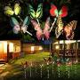 Solar Lights Outdoor Decorative,Qualife Solar Butterflies, Garden Gifts for Housewarming Mom Women,Solar Butterfly Decoration Lights for Yard Patio Decor.