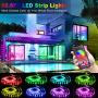 Led Strip Lights 65.6 Feet, LPENG Led Lights Strip Color Changing Led Lights Music Sync with APP Controller, 44 Key Remote for Bedroom Home Party(2x32.8FT)