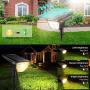 Jior Solar Landscape Spot Lights Outdoor 32 LED IP65 Waterproof Wireless Lights for Garden Yard Driveway Walkway Pool Patio (Warm White-2 Pack)