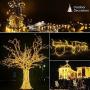 Quntis 2000 LEDs Christmas String Lights - Outdoor & Indoor 165Ft Waterproof Fairy Lights 8 Modes Holiday Decoration Twinkle Lights for Home Garden Wedding Party Xmas Tree, Warm White
