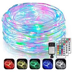 2 Pack 99Ft LED Rope Lights Outdoor, 16 Colors Outdoor String Lights with 300 LEDs, Remote Control Waterproof Fairy String Lights Plug in for Bedroom, Indoor, Patio, Home Décor