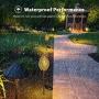 Ulmisfee Garden Solar Lights Pathway Outdoor Solar Stakes Lights, Waterproof Decorative Metal Olive Lights for Yard, Lawn, Patio, Courtyard (Garden Solar Lights A)