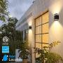 LEONLITE LED Up Down Wall Light, 20W, Integrated Wall Sconce Porch Light, 120W Eqv., Wet Location, 3000K Warm White, Pack of 2