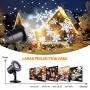 Christmas Lights Outdoor Projector, Snowflakes Light Projector Decoration, IP65 Waterproof White Snow Lights for Xmas Holday Birthday Wedding Party