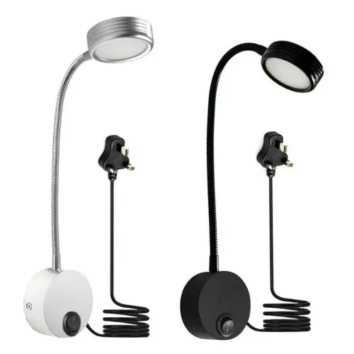 led hose spotlight bedside 220V reading lamp hose wall lamp 3W hose lamp snake reading lamp gooseneck lamp - Alibaba