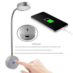 LED RV Light 12-24V RV Lighting USB Gooseneck Spotlight Ship Yacht Light Snake RV Reading Light 