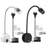 led hose spotlight bedside 220V reading lamp hose wall lamp 3W hose lamp snake reading lamp gooseneck lamp - Alibaba