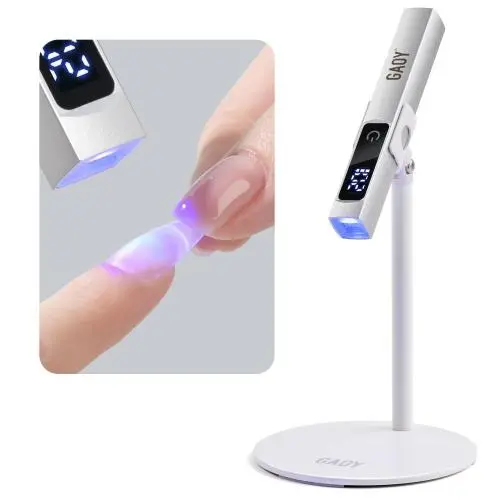 GAOY Cordless UV Light for Gel Nails, Handheld Nail Lamp, Portable Cordless Rechargeable Fast Curing, Matte Silver GAOY Cordless UV Light for Gel Nails, Handheld Nail Lamp, Portable Cordless Rechargeable Fast Curing, Matte Silver