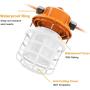 NS 100FT Construction String Lights 150W LED Industrial Grade 15000LM Super Bright for Construction Sites, Temporary Work, Renovation, Jobsite,and All Outdoor Lighting, with 10 Bulbs and Climbing Hook